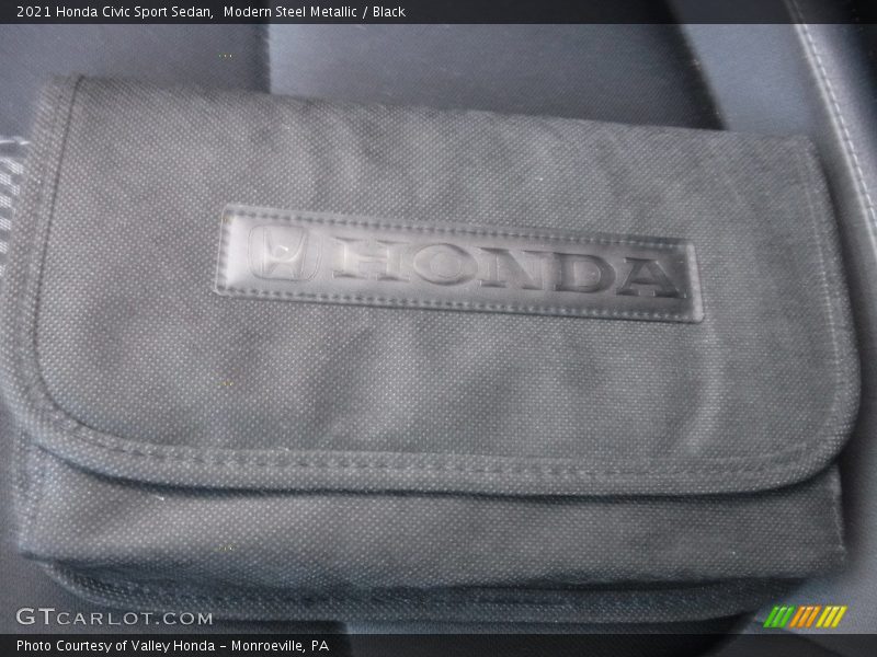 Modern Steel Metallic / Black 2021 Honda Civic Sport Sedan