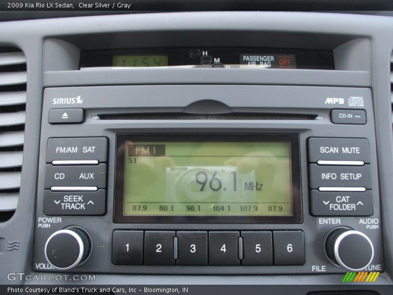 Clear Silver / Gray 2009 Kia Rio LX Sedan