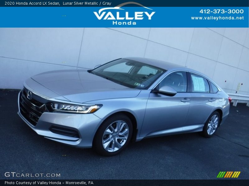 Lunar Silver Metallic / Gray 2020 Honda Accord LX Sedan