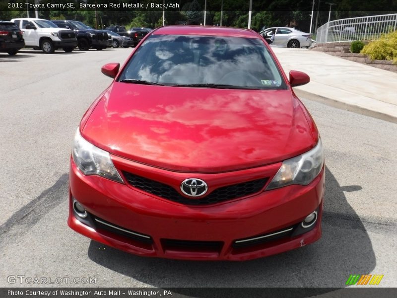 Barcelona Red Metallic / Black/Ash 2012 Toyota Camry SE