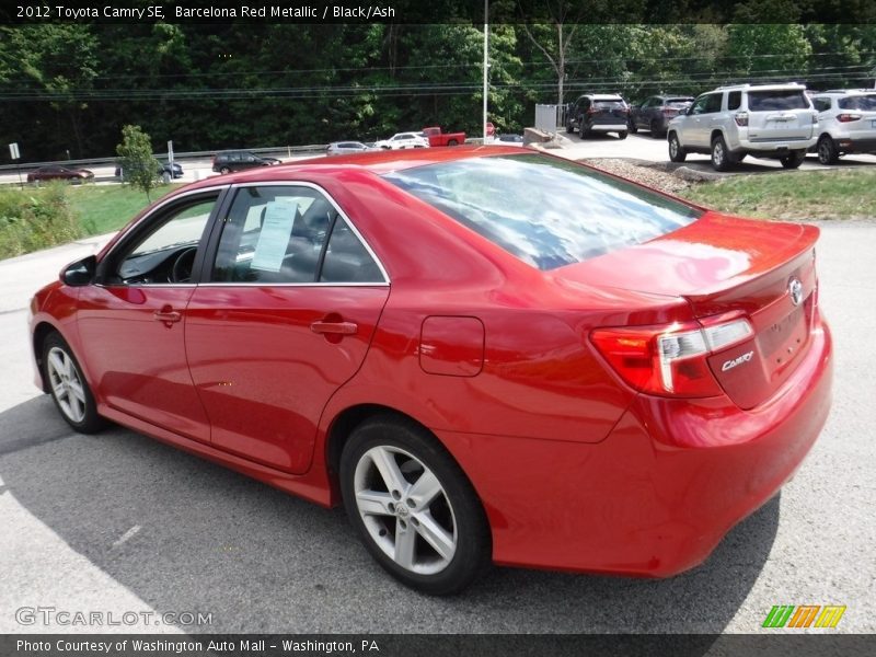 Barcelona Red Metallic / Black/Ash 2012 Toyota Camry SE