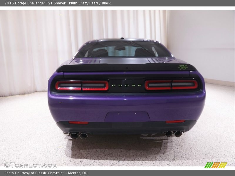 Plum Crazy Pearl / Black 2016 Dodge Challenger R/T Shaker