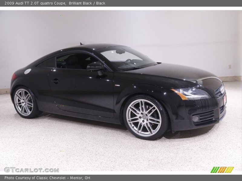 Brilliant Black / Black 2009 Audi TT 2.0T quattro Coupe