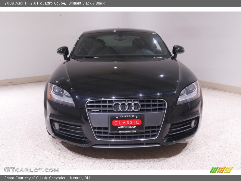 Brilliant Black / Black 2009 Audi TT 2.0T quattro Coupe