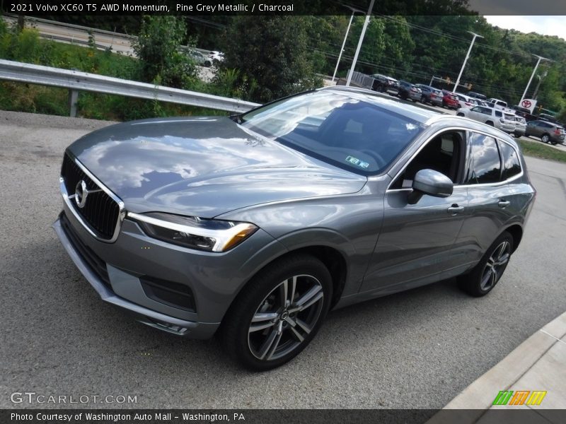 Pine Grey Metallic / Charcoal 2021 Volvo XC60 T5 AWD Momentum