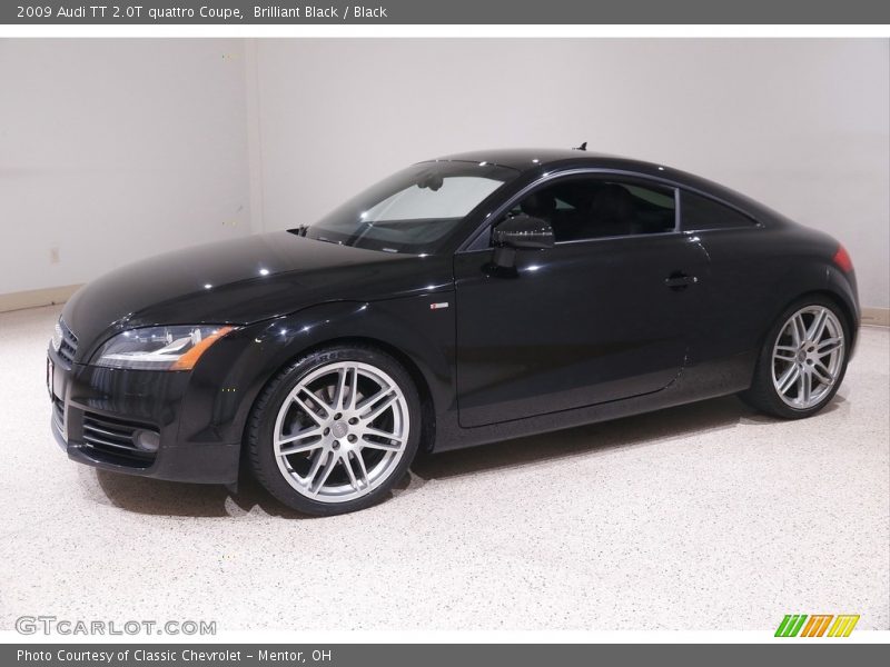 Brilliant Black / Black 2009 Audi TT 2.0T quattro Coupe