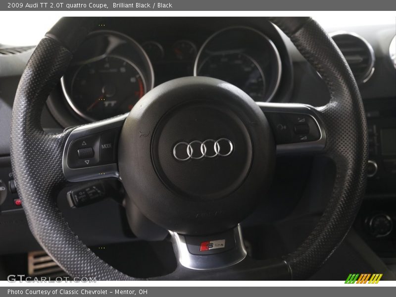 Brilliant Black / Black 2009 Audi TT 2.0T quattro Coupe
