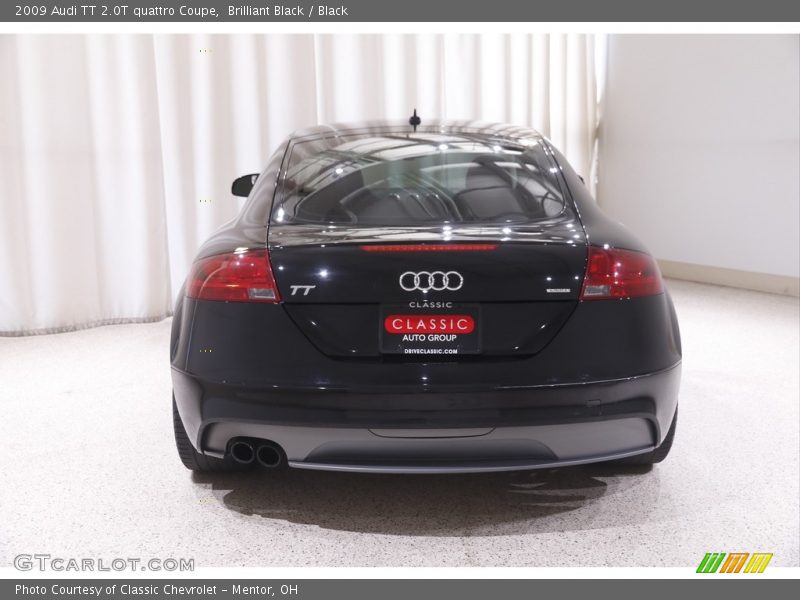 Brilliant Black / Black 2009 Audi TT 2.0T quattro Coupe