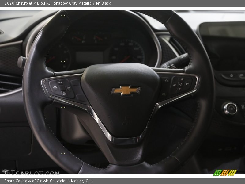 Shadow Gray Metallic / Jet Black 2020 Chevrolet Malibu RS