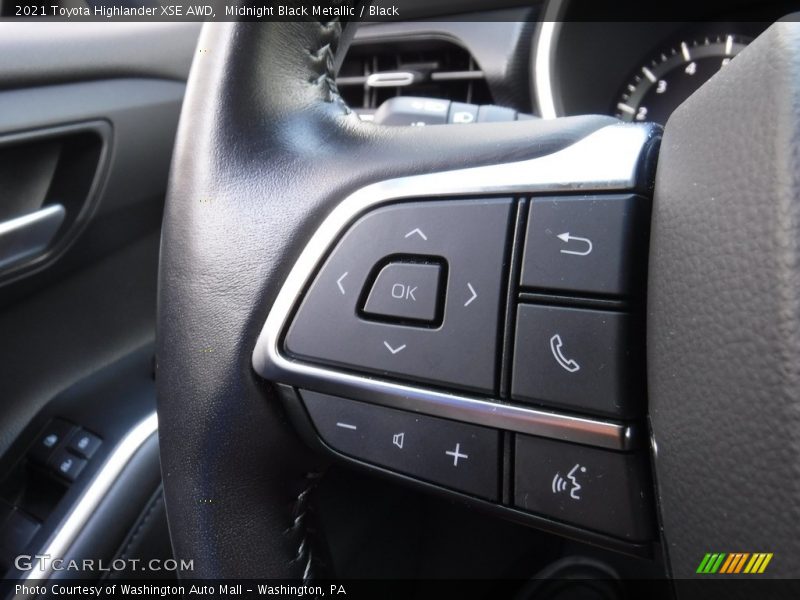 Midnight Black Metallic / Black 2021 Toyota Highlander XSE AWD