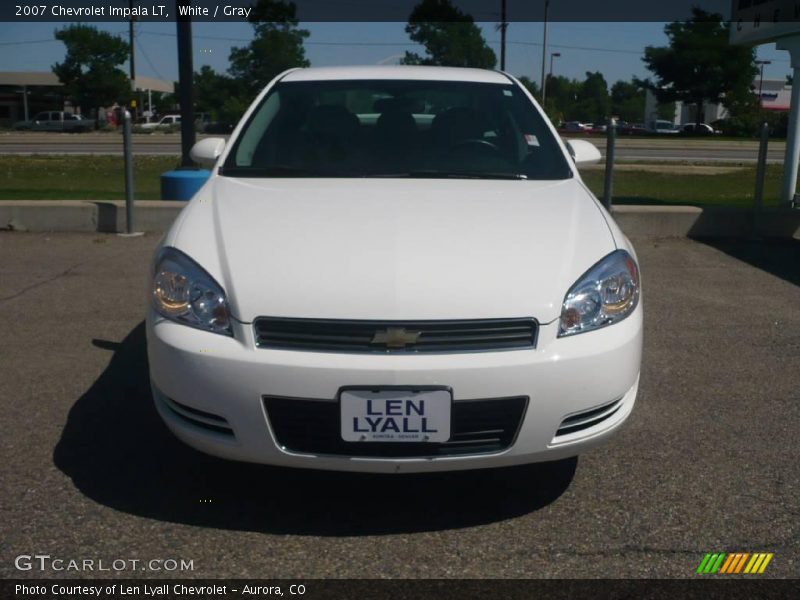 White / Gray 2007 Chevrolet Impala LT