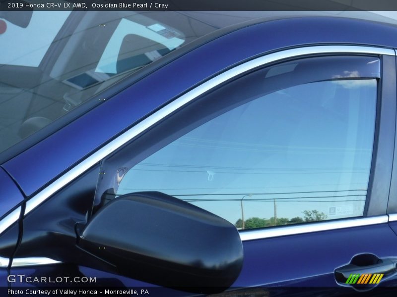 Obsidian Blue Pearl / Gray 2019 Honda CR-V LX AWD