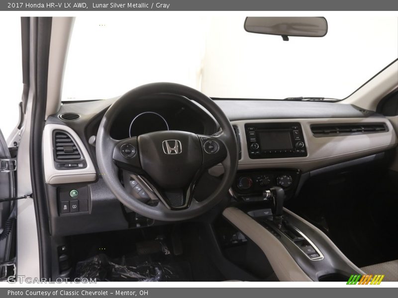 Lunar Silver Metallic / Gray 2017 Honda HR-V LX AWD