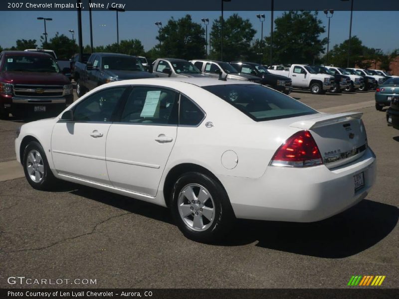 White / Gray 2007 Chevrolet Impala LT