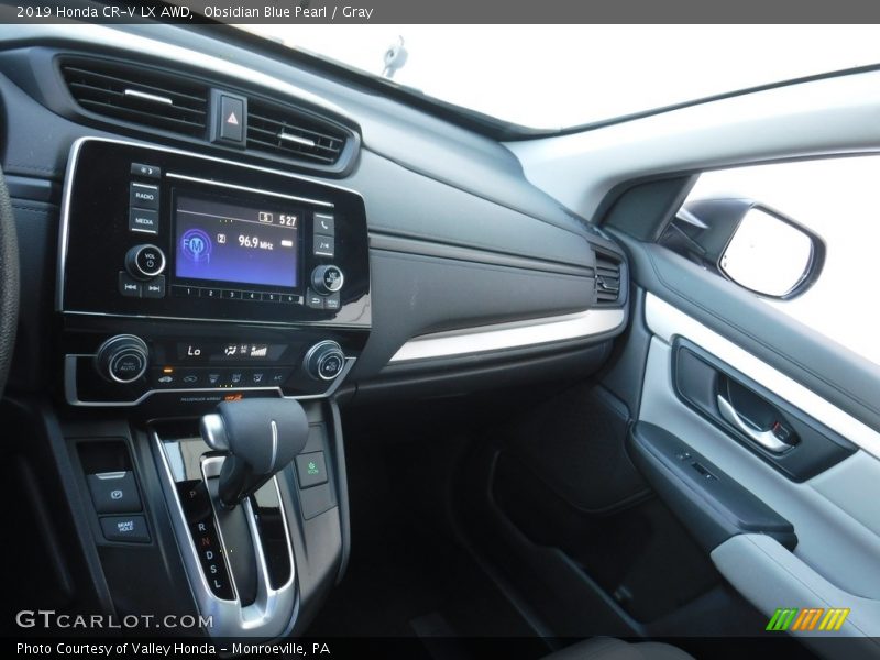 Obsidian Blue Pearl / Gray 2019 Honda CR-V LX AWD
