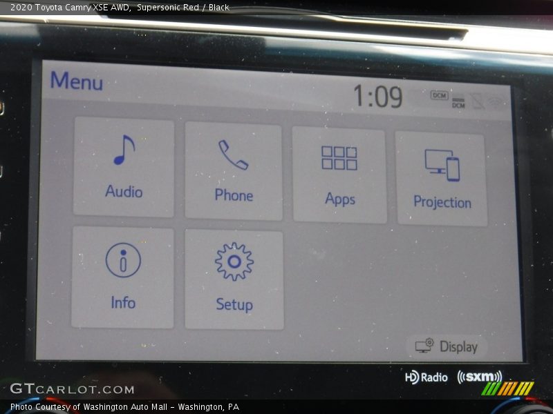 Supersonic Red / Black 2020 Toyota Camry XSE AWD