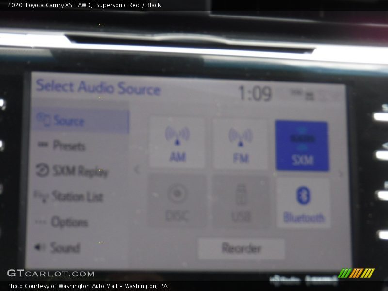 Supersonic Red / Black 2020 Toyota Camry XSE AWD