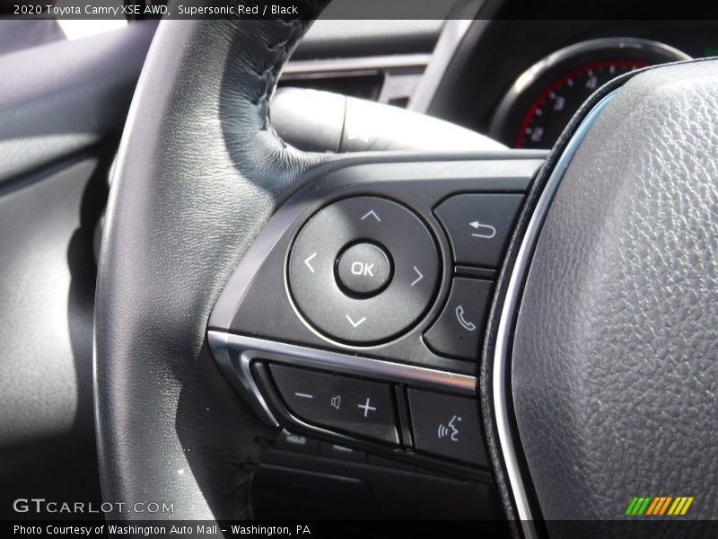 Supersonic Red / Black 2020 Toyota Camry XSE AWD