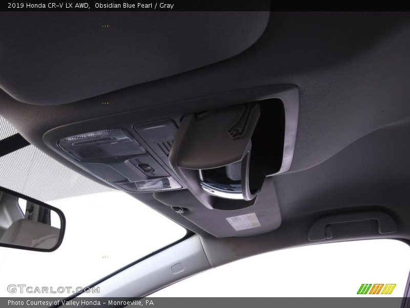 Obsidian Blue Pearl / Gray 2019 Honda CR-V LX AWD