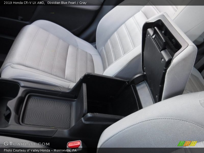 Obsidian Blue Pearl / Gray 2019 Honda CR-V LX AWD