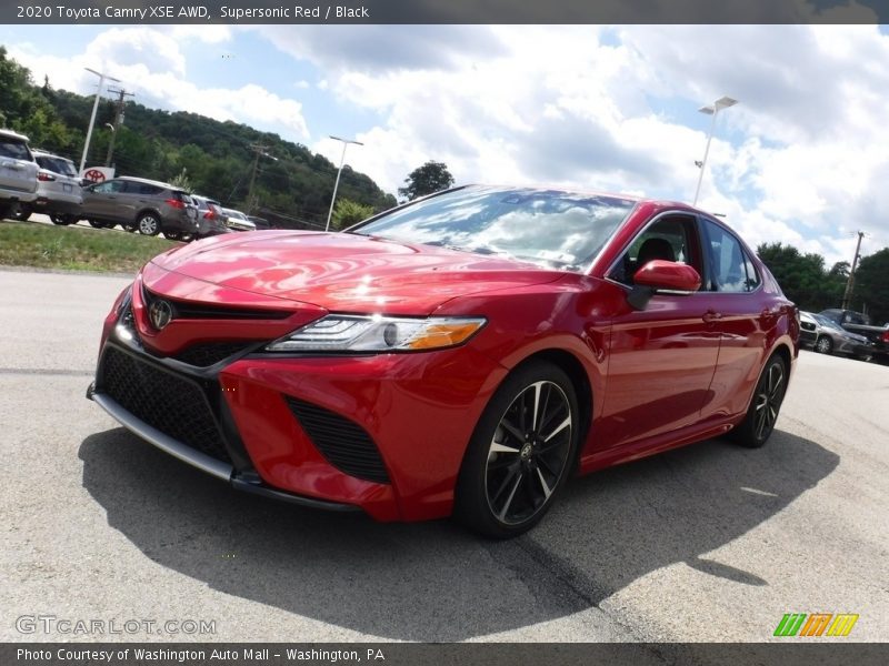 Supersonic Red / Black 2020 Toyota Camry XSE AWD