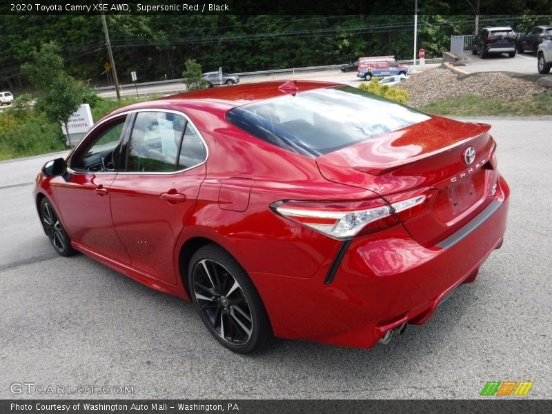 Supersonic Red / Black 2020 Toyota Camry XSE AWD