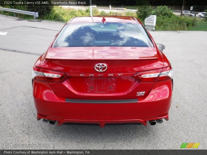 Supersonic Red / Black 2020 Toyota Camry XSE AWD