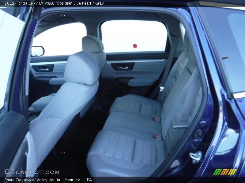 Obsidian Blue Pearl / Gray 2019 Honda CR-V LX AWD