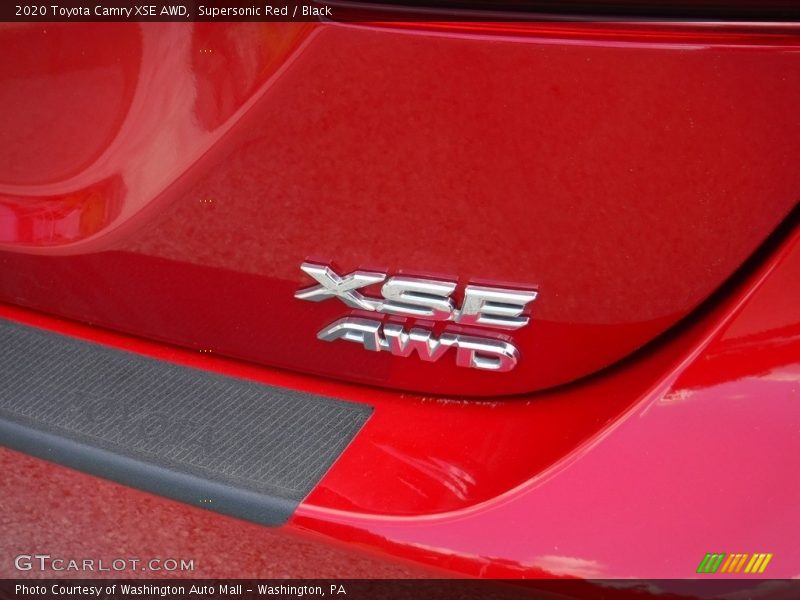 Supersonic Red / Black 2020 Toyota Camry XSE AWD