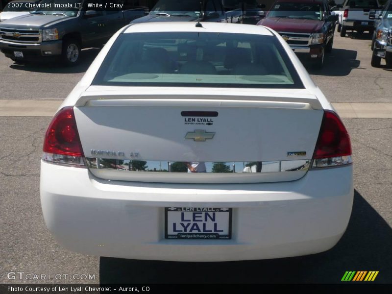 White / Gray 2007 Chevrolet Impala LT