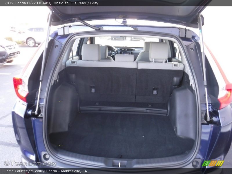 Obsidian Blue Pearl / Gray 2019 Honda CR-V LX AWD