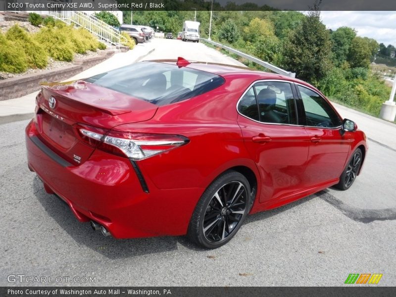 Supersonic Red / Black 2020 Toyota Camry XSE AWD