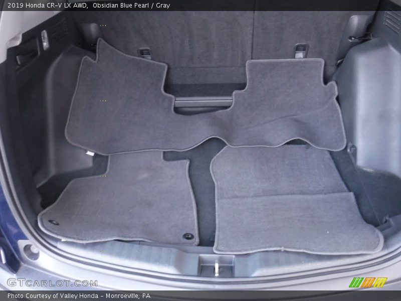 Obsidian Blue Pearl / Gray 2019 Honda CR-V LX AWD