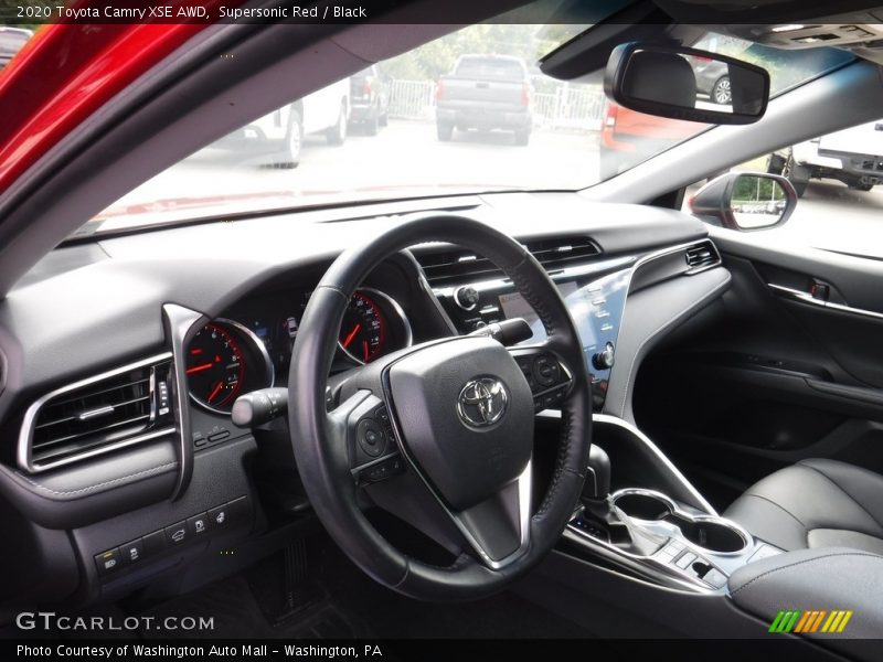 Supersonic Red / Black 2020 Toyota Camry XSE AWD