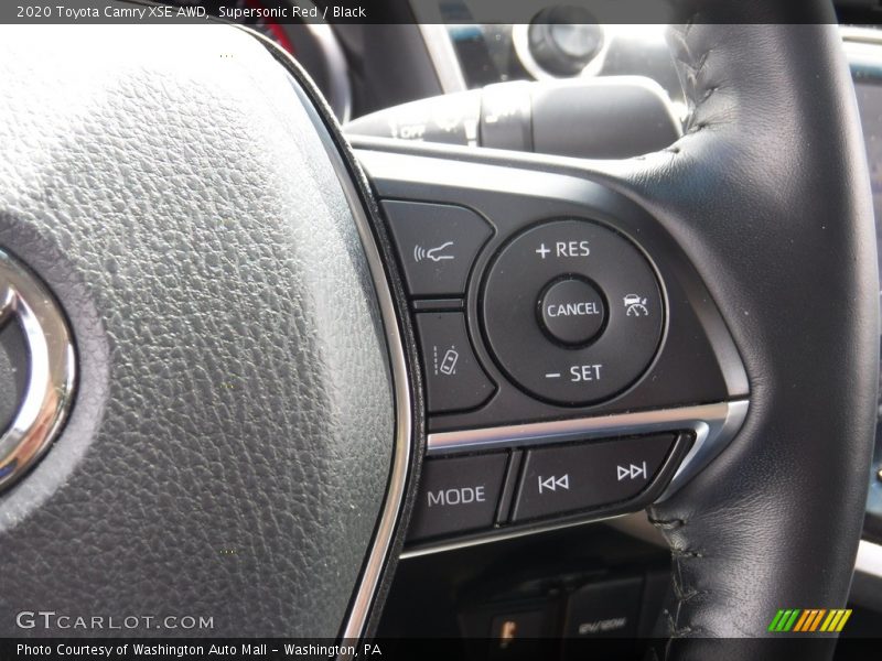 Supersonic Red / Black 2020 Toyota Camry XSE AWD
