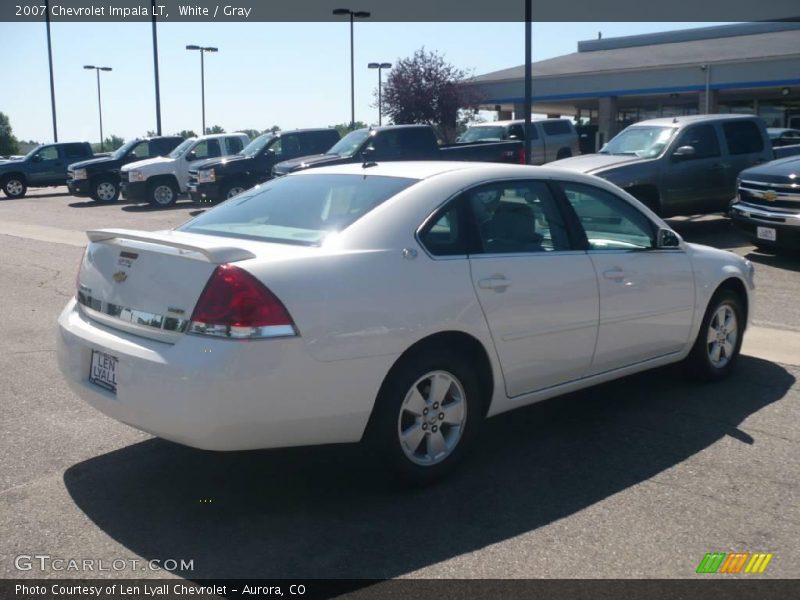 White / Gray 2007 Chevrolet Impala LT
