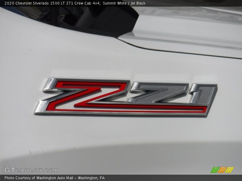 Summit White / Jet Black 2020 Chevrolet Silverado 1500 LT Z71 Crew Cab 4x4