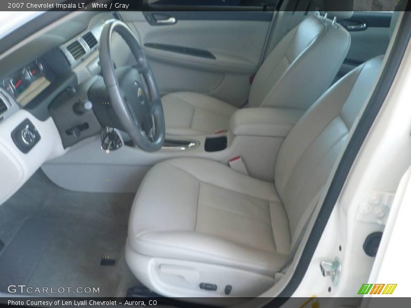 White / Gray 2007 Chevrolet Impala LT