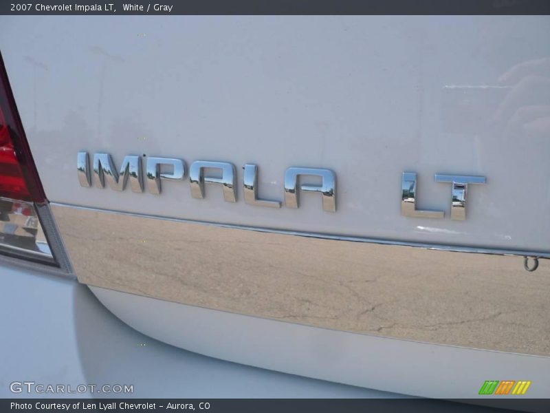 White / Gray 2007 Chevrolet Impala LT