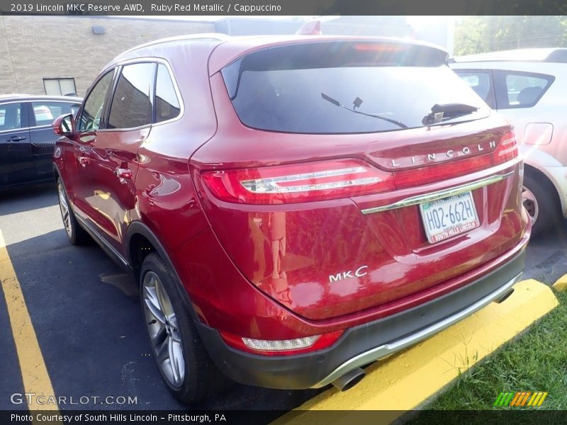 Ruby Red Metallic / Cappuccino 2019 Lincoln MKC Reserve AWD