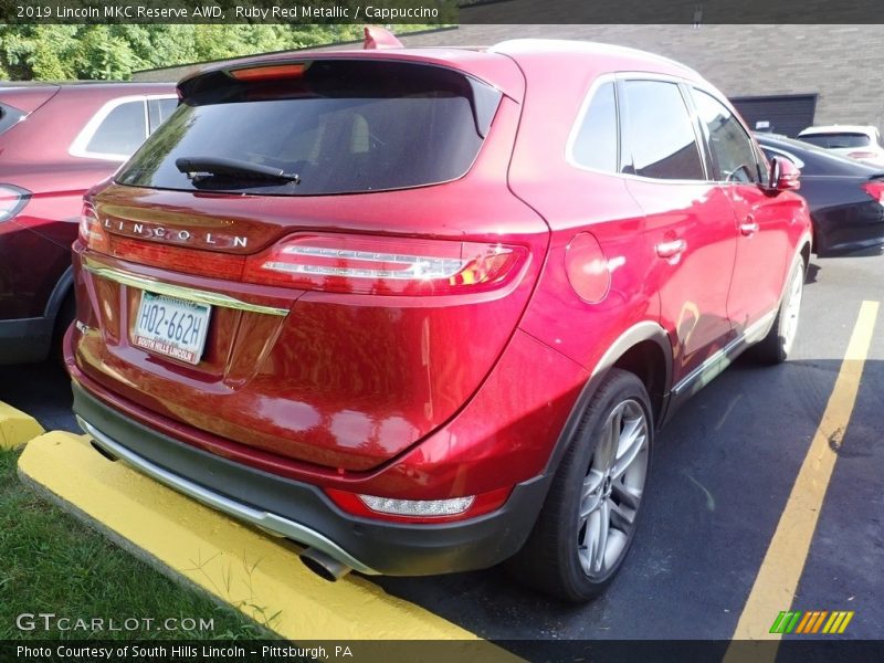 Ruby Red Metallic / Cappuccino 2019 Lincoln MKC Reserve AWD