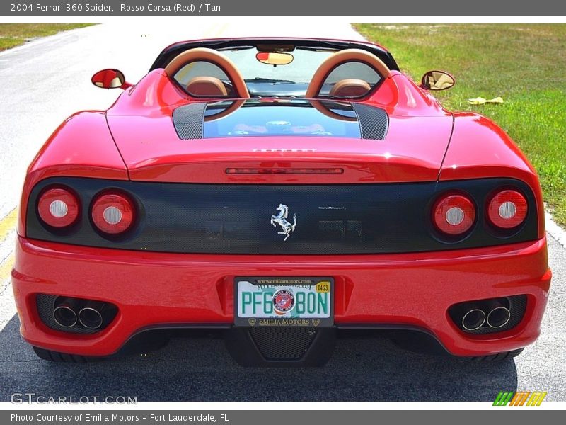 Rosso Corsa (Red) / Tan 2004 Ferrari 360 Spider