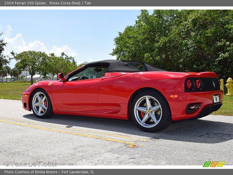 Rosso Corsa (Red) / Tan 2004 Ferrari 360 Spider