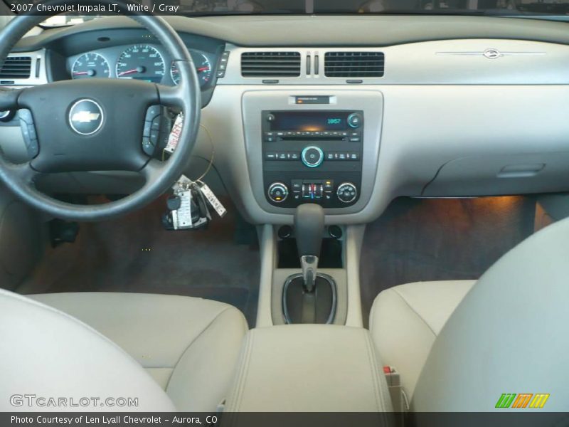 White / Gray 2007 Chevrolet Impala LT