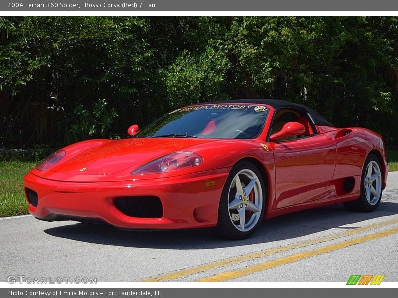 Rosso Corsa (Red) / Tan 2004 Ferrari 360 Spider