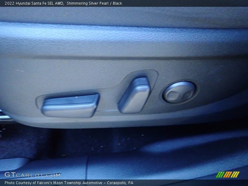 Shimmering Silver Pearl / Black 2022 Hyundai Santa Fe SEL AWD