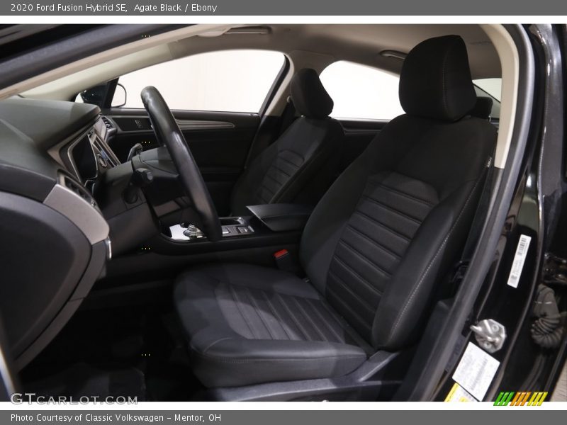 Agate Black / Ebony 2020 Ford Fusion Hybrid SE