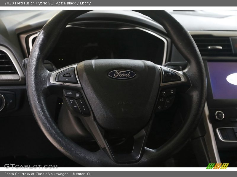Agate Black / Ebony 2020 Ford Fusion Hybrid SE