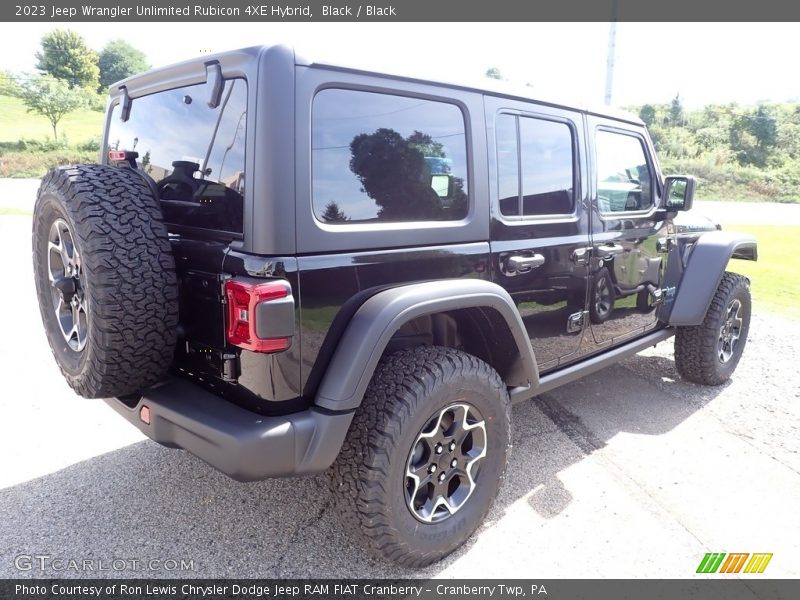 Black / Black 2023 Jeep Wrangler Unlimited Rubicon 4XE Hybrid
