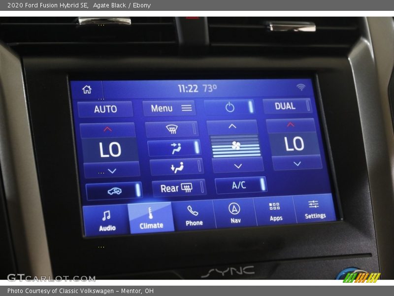 Agate Black / Ebony 2020 Ford Fusion Hybrid SE